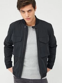 Image of Barbour International Turbo Zip Through Overshirt - Black