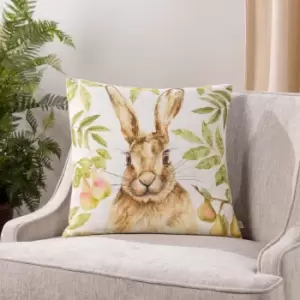 Image of Grove Hare Cushion Natural, Natural / 43 x 43cm / Polyester Filled