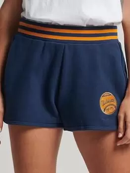 Image of Superdry Vintage Collegiate Short - Blue Size 14, Women