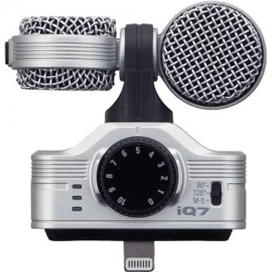 Image of Zoom iQ7 Mid Side Stereo Microphone for iOS Devices with Lightning Connector Recorder