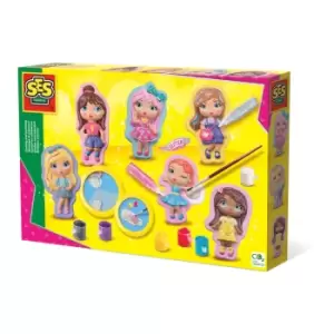 Image of SES Creative Fashion Girls Casting & Painting Kits, Five Years and...