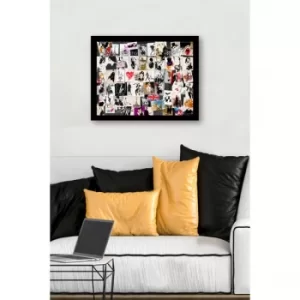 Image of SC0984 Multicolor Decorative Framed MDF Painting