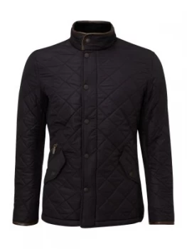 Image of Mens Barbour Powell polar quilt chelsea jacket Blue