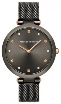 Image of Rebecca Minkoff Ladies Black Stainless Steel Bracelet Watch