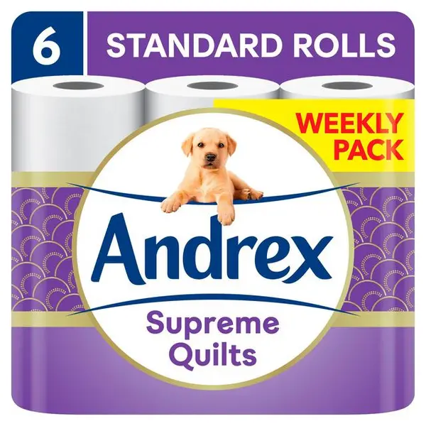 Image of Andrex Supreme Quilts 6 Toilet Rolls