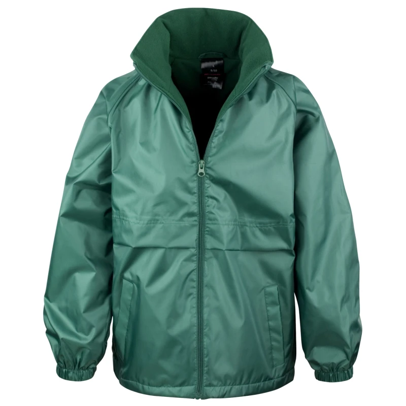 Image of Result Core Youth DWL Jacket in Bottle Green Size: 11-12 Years Bottle Green Unisex 11-12 Years
