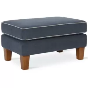 Image of Novogratz - Bowen Ottoman Footstool Foot Rest Blue By