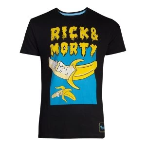 Image of Rick And Morty - Low Hanging Fruit Mens Medium T-Shirt - Black