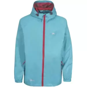 Image of Trespass Adults Unisex Qikpac Packaway Waterproof Jacket (S) (Aquatic)