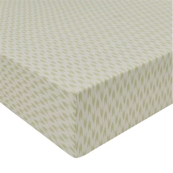 Image of Sanderson Suva 200TC Cotton Sateen Fitted Sheet - Multi