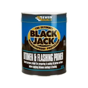 Image of Everbuild Black Jack 902 Bitumen & Flashing Primer 5 litre
