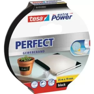 Image of tesa PERFECT 56339-00002-01 Cloth tape tesa extra Power Black (L x W) 25 m x 19mm