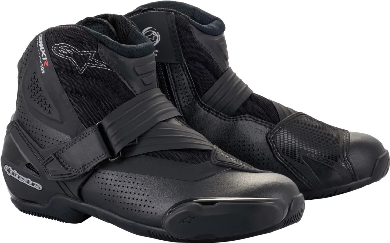 Image of Alpinestars SM-1 R V2 Vented Motorcycle Shoes, black, Size 43 for Men
