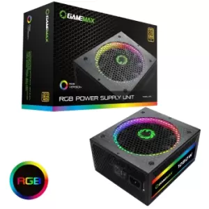 Image of Game Max RGB-1050 80 Plus Gold Rated PSU Modular 1050W Power Supply Unit