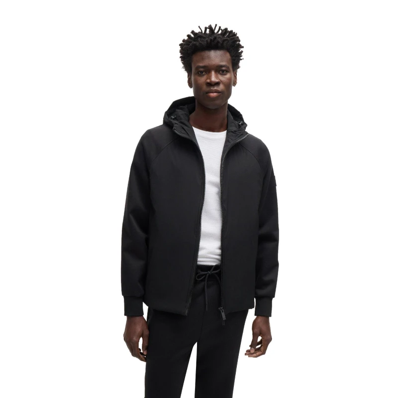 Image of Boss Mens P Steele Short Sleeve Polo Shirt Black male M