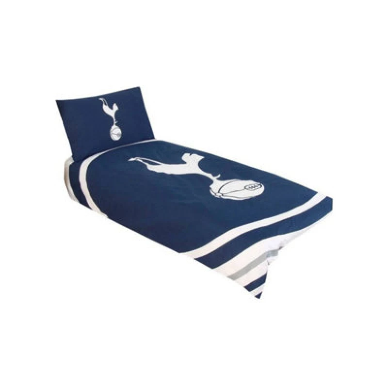 Image of Tottenham Hotspur Fc Pulse Duvet Cover Set Navy/white (Single)