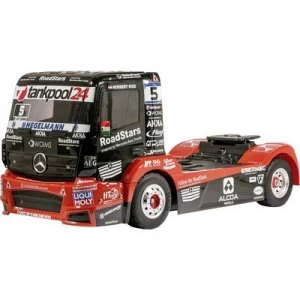 Image of Tamiya TT-01E Racing Truck Tankpool 24 Brushed 1:14 RC model truck Electric HGV 4WD Kit