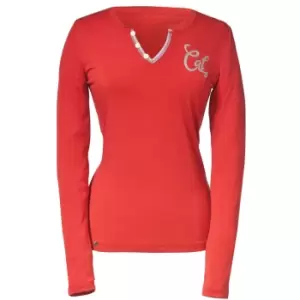 Image of Caterpillar C1510472 LADIES SIG TEE / Womens T-Shirts (Medium) (Geranium)