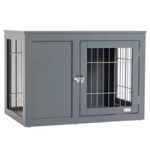 Image of Pawhut Furniture-style Dog Crate w/ Two Lockable Doors- For Small and Medium Dogs