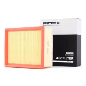 Image of RIDEX Air filter PEUGEOT,CITROEN 8A0210 1444CA,1444CC,1444CJ Engine air filter,Engine filter 1444CK,1444VQ,1444CC,1444VQ