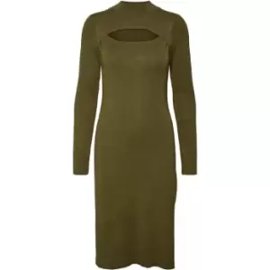 Image of Vero Moda Belina Long Sleeve Dress - Green
