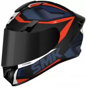 Image of SMK Typhoon Thorn Helmet, blue-orange Size M blue-orange, Size M