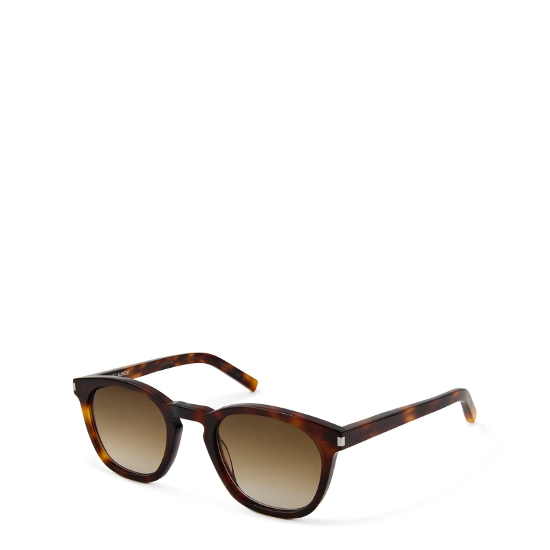Image of Saint Laurent Saint Laurent Men Round Havana Brown Gradient SL28 Brown One Size Male 889652488592