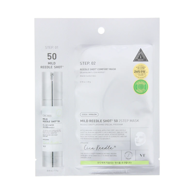 Image of Vt Cosmetics Reedle Shot 50 2 Step Mild Mask 25g