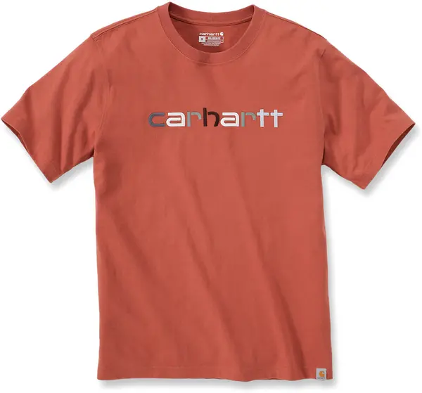 Image of Carhartt Relaxed Fit Heavyweight Multi Color Logo Graphic T-Shirt, brown, Size M