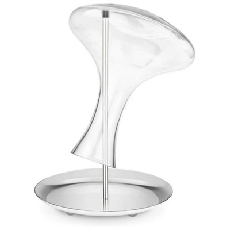 Image of Final Touch Stainless Steel Decanter Drying Stand Silver/Clear Silver unisex