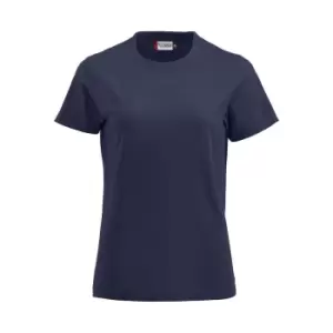 Image of Clique Womens/Ladies Premium T-Shirt (M) (Dark Navy)