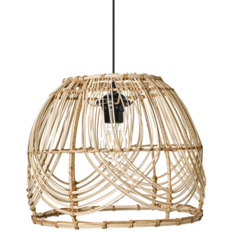 Image of Beliani Pendant Lamp Postrero Rattan Natural