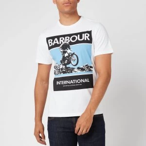 Image of Barbour International Mens Frame T-Shirt - White - S