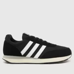 Image of Adidas Run 60s 3.0 Trainers In Black & White