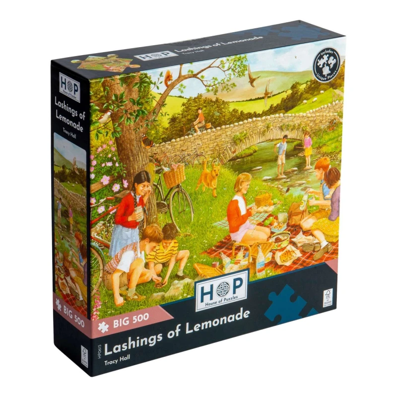 Image of The House Of Puzzles Lashings of Lemonade, BIG 500 Piece Jigsaw Puzzle Multi unisex