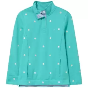 Image of Crew Clothing Womens Half Button Sweater Aqua 14