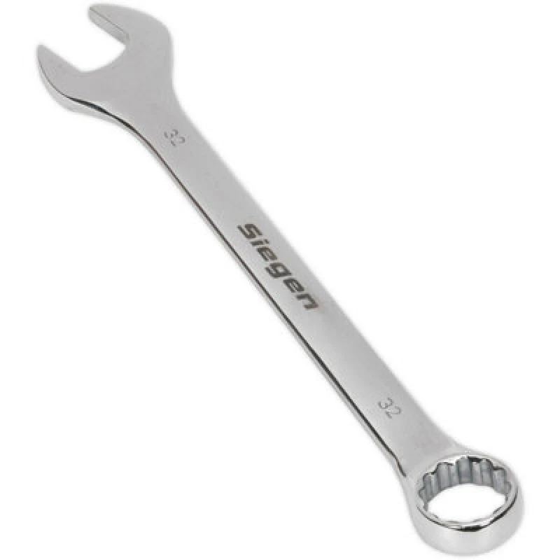Image of Loops Hardened Steel Combination Spanner - 32mm - Polished Chrome Vanadium Wrench Metallics