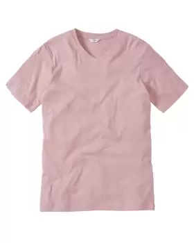 Image of Cotton Traders Short Sleeve V-Neck Base Layer in Pink