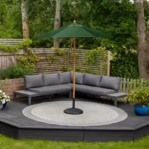 Image of Harbour Lifestyle Kratos 2M Wooden Parasol - Green