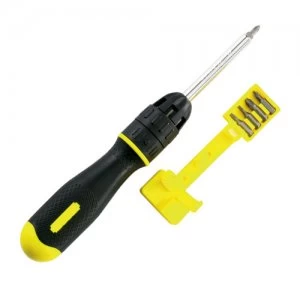 Image of Stanley DynaGrip 10-Bit Ratchet Screwdriver