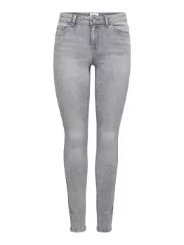 Image of ONLY Onlwauw Life Mid Skinny Fit Jeans Women Grey