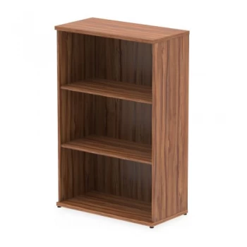 Image of Trexus Office Medium Bookcase 800x400x1200mm 2 Shelves Walnut Ref
