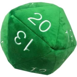 Image of Green Jumbo Plush D20 Dice