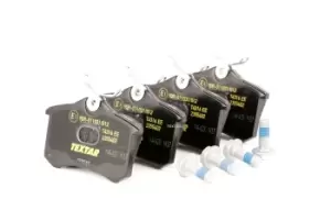 Image of TEXTAR Brake pad set 2355402 Brake pads,Brake pad set, disc brake VW,AUDI,FORD,Golf IV Schragheck (1J1),Golf V Schragheck (1K1),POLO (9N_)
