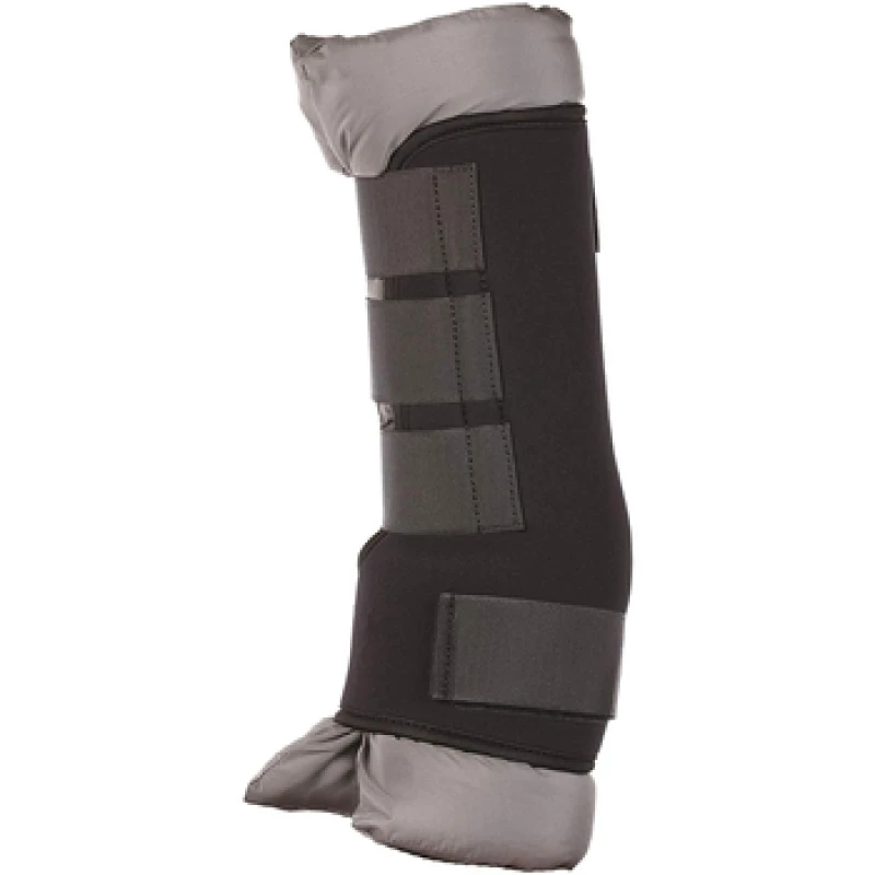 Image of Hyimpact Stable Protection Boots (One Pair) Black/grey (M)