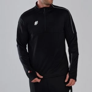 Image of Five Stadium Quarter Zip Funnel Neck Top Mens - Black