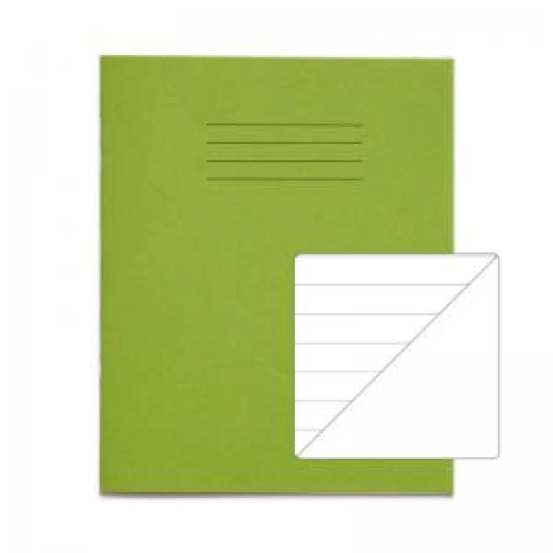 Image of RHINO 8 x 6.5 Exercise Book 32 Page, Light Green, F12/B (Pack of 100)