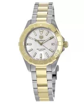 Image of Tag Heuer Aquaracer Lady 300M 32MM Yellow Gold & Steel Womens Watch WBD1320.BB0320 WBD1320.BB0320
