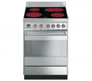 Image of SMEG Symphony SY6CPX8 60cm Electric Ceramic Cooker