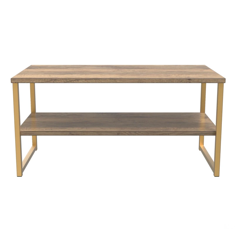 Image of Tamworth Lagre Open Coffee Table In Vintage Oak (Ready Assembled)